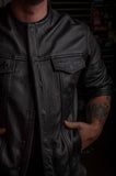 Murdered Out Jak Leather 5/8 Shirt