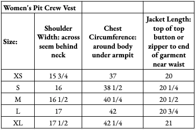 Women's Pit Crew Vest